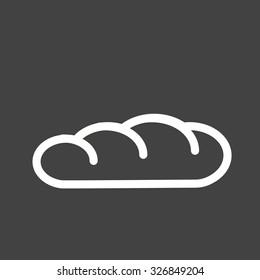 Bread, food, breakfast icon vector image.Can also be used for easter, celebration, observances and holidays. Suitable for mobile apps, web apps and print media.
