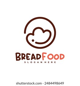 Bread Food logo vector template, Creative Bread logo design concepts