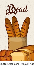 bread fresh bakery baguette toast vertical banner