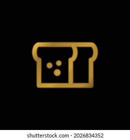 Brotgold-Metallic-Symbol oder -Logo-Vektorgrafik