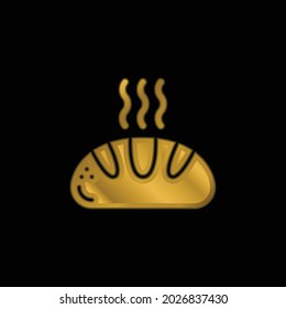 Brotgold-Metallic-Symbol oder -Logo-Vektorgrafik