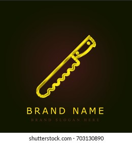 Bread golden metallic logo