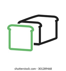 Bread, grain, sliced icon vector image. Can also be used for eatables, food and drinks. Suitable for use on web apps, mobile apps and print media