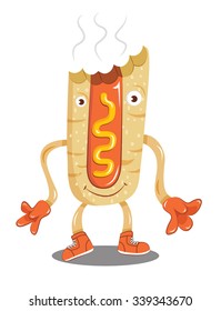 bread Hot dog mustard monster