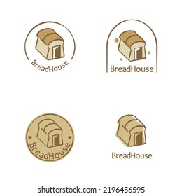 bread house logo set collections