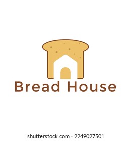 bread with house logo symbol icon vector illustration graphic design