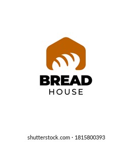 bread house logo template design