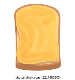 Bread hummus icon cartoon vector. Bean snack. Meal bean