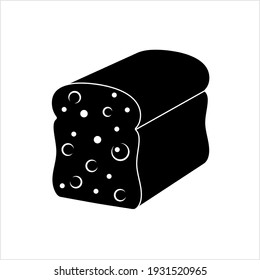 Bread Icon, Baked Bread Icon, Baked Dough Of Flour And Water Staple Food Vector Art Illustration