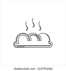 Bread Icon, Baked Staple Food Prepared From A Dough Of Flour, Water Vector Art Illustration