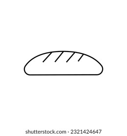 Bread icon. Bakery and food theme. Isolated design. Vector illustration
