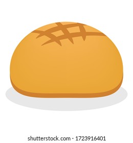 Bread icon bakery nutrition vector illustration design