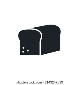 Bread icon. Bakery and pastry isolated vector silhouettes