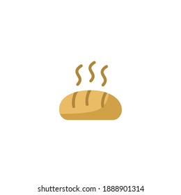Bread icon. Bakery icon. Simple, flat, color.