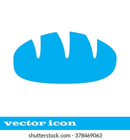 bread icon. blue icon. eps 10.