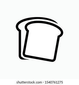 Bread Icon. Breakfast Symbol. Applied for Design, Presentation, Website or Apps Elements - Vector. 