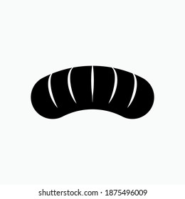 Vector Hand Drawn Croissant Icon Badge Stock Vector (Royalty Free ...