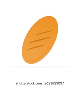 bread icon, colored flat vector. modern and minimalist design.