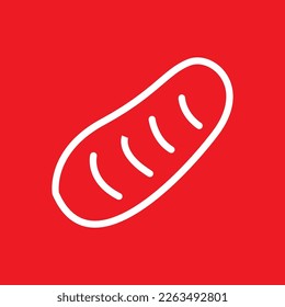 Bread icon, common graphic resources, vector illustration.