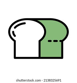 bread icon design, editable stroke. best used for web, banner, flayer or application. vector illustration EPS 10 File Format