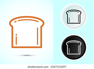 Bread Icon Design Illustration, Bakery Icon