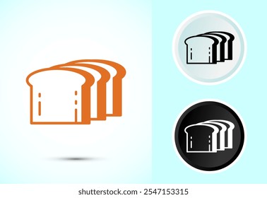 Bread Icon Design Illustration, Bakery Icon