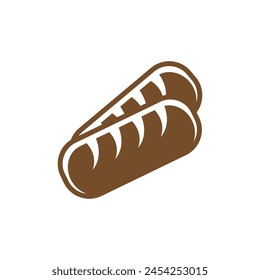 Bread icon design template isolated illustration