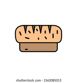 Bread icon design template trendy