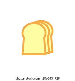 Bread icon design template vector isolated illustration