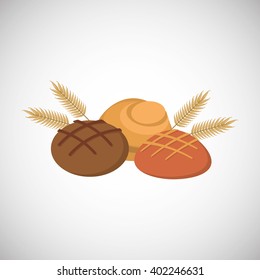 Bread icon design , vector illustration