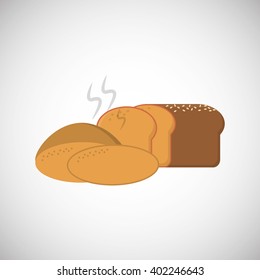 Bread icon design , vector illustration
