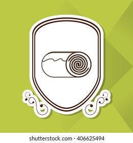 Bread icon design , vector illustration, vector illustration