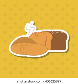 Bread icon design , vector illustration