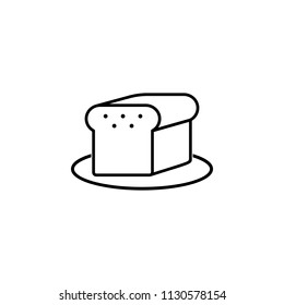 bread icon. Element of food and drinks icon for mobile concept and web apps. Thin line bread icon can be used for web and mobile. Premium icon on white background