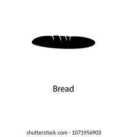 bread icon. Element of minimalistic icon for mobile concept and web apps. Signs and symbols collection icon for websites, web design, mobile app on white background