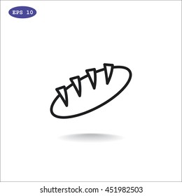 Bread Icon Flat.