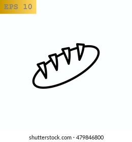 Bread Icon Flat.