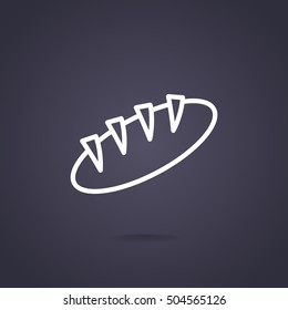 Bread Icon Flat.