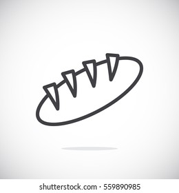 Bread Icon Flat.