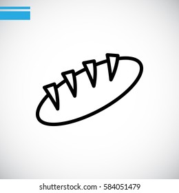 Bread Icon Flat.