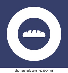 Bread icon. Flat design.