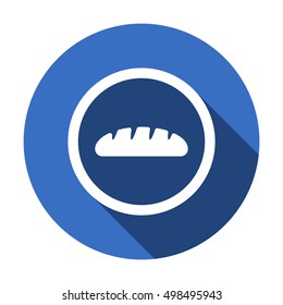 Bread icon. Flat design.