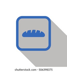 Bread icon. Flat design.