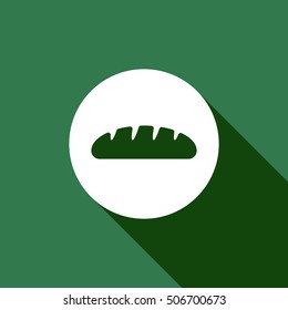 Bread icon. Flat design.