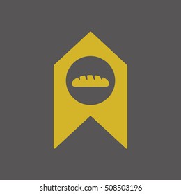 Bread icon. Flat design.