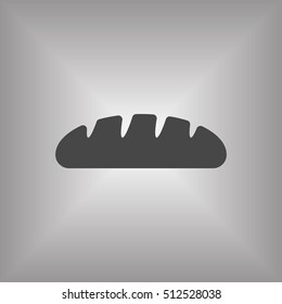 Bread icon. Flat design.