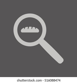 Bread icon. Flat design.