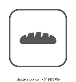 Bread icon. Flat design.