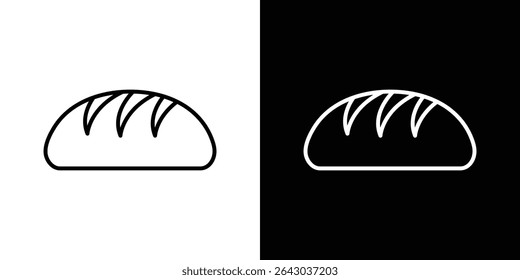 Bread icon Flat style logo vector. perfect for UI designs