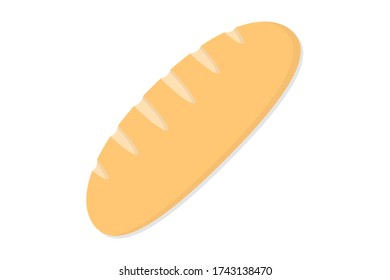 Bread icon flat style. Vector eps10